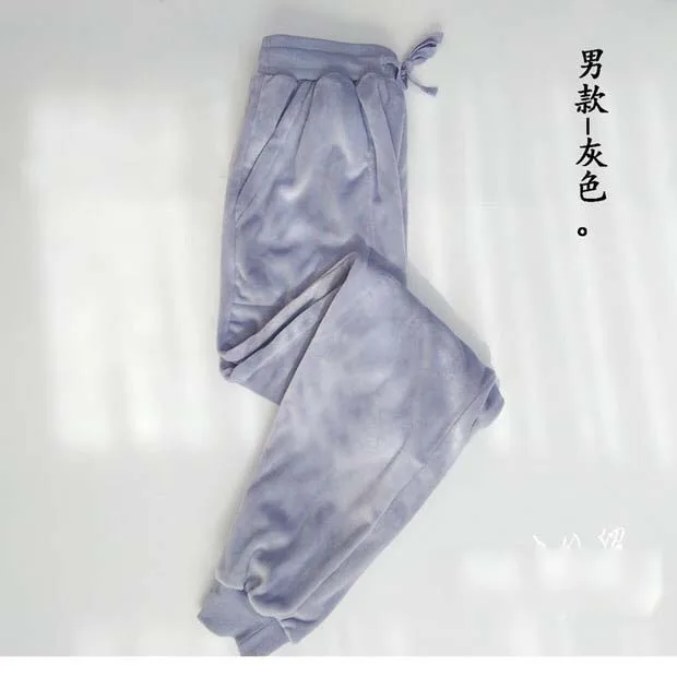 Фланель Хлопковая пижама брюки Для женщин пижамы плюс Размеры Lounge сна дома Винтаж одноцветная Пижама Нижнее белье Брюки пижамные штаны