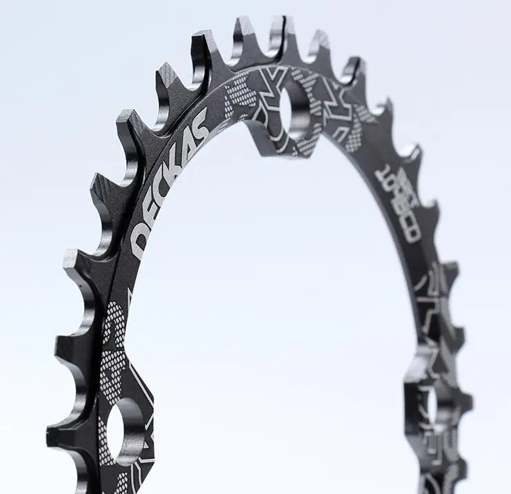 Deckas 104BCD Round Narrow Wide Chainring MTB Mountain bike bicycle 104BCD 32T 34T 36T 38T crankset Tooth plate Parts 104 BCD