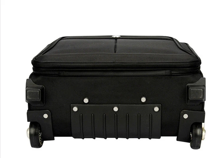 Путешествия ремень интернат Высокое качество Оксфорд сумки на колёсиках Spinner 18 дюймов для мужчин чемодан в деловом стиле колёса Carry On