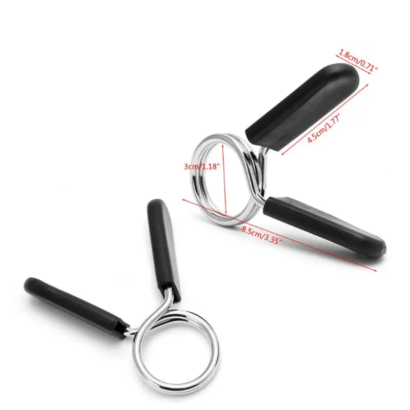 

2Pcs 30mm Barbell Gym Weight Lifting Bar Dumbbell Lock Clamp Spring Collar Clips