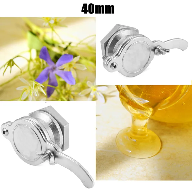 Ezüst Rozsdamentes Acél Mézes Csaptelep Szelep Mézkapu Méhész Eszközök - Image 2