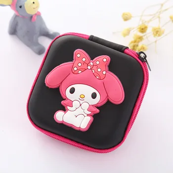 

Candy Color Silicone Coin Purse Mini Rectangle Earphone Organizer Holder Bags Lovely Cartoon Coin Key Wallets porte monnaie