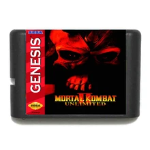 Mortal Kombat II неограниченное 16 бит игровая карта для sega Mega Drive и sega Genesis