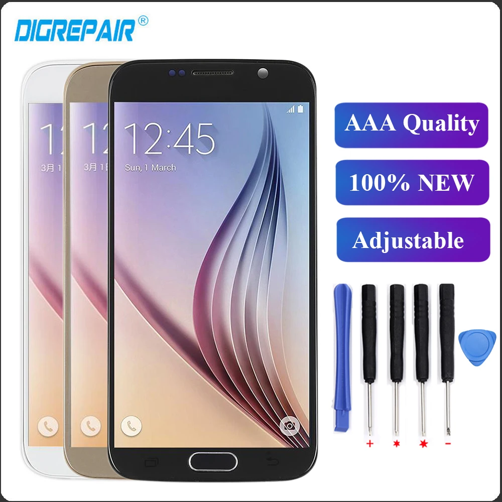 

for SAMSUNG GALAXY S6 G920 G920F LCD Display Touch Screen Digitizer Replacement with Frame For Samsung S6 LCD
