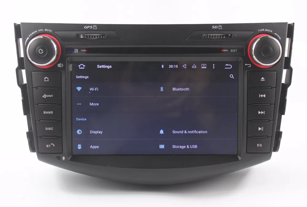 Excellent HIRIOT Car Android 8.0 DVD GPS Player For TOYOTA RAV4 2006-2011 Octa 8 Core 4G RAM 32G ROM 16G Map Wifi Radio IPS Screen TPMS 1