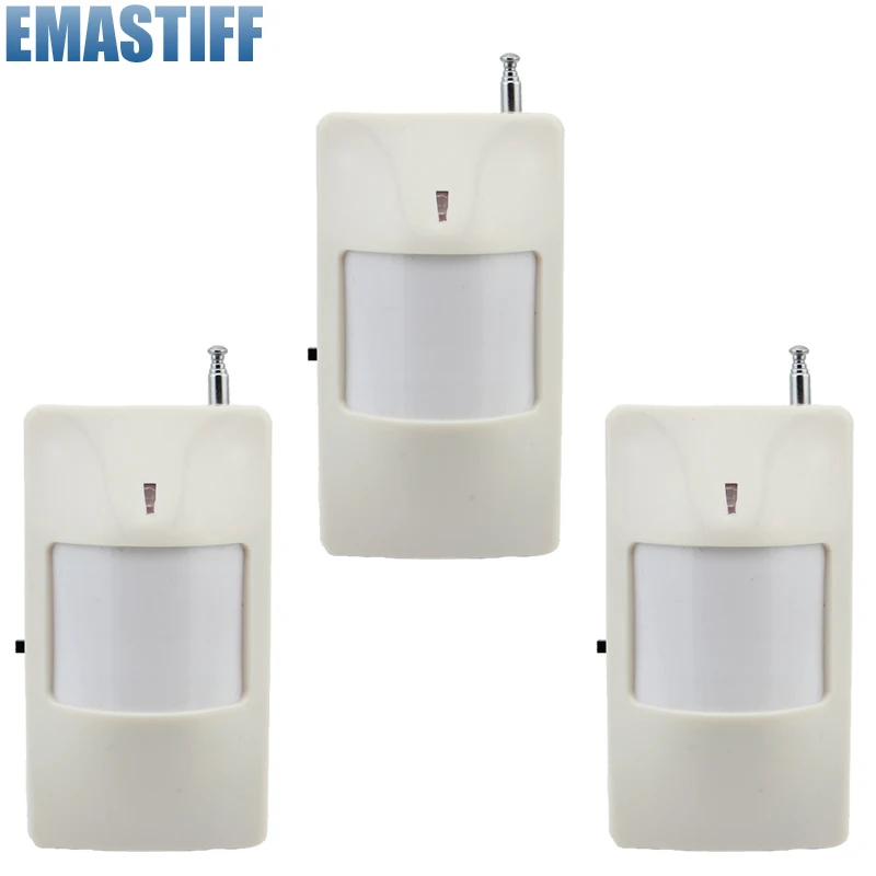 3pcs/lot 433Mhz Wireless PIR Sensor Motion Detector For Wireless GSM