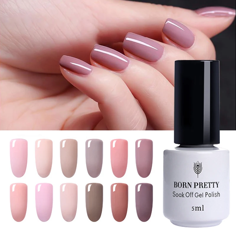 

BORN PRETTY 5ml Color Series Nail Gel Polish Soak off UV LED Gel Varnish Oil Manicure Art Lacquer for UV Lamp