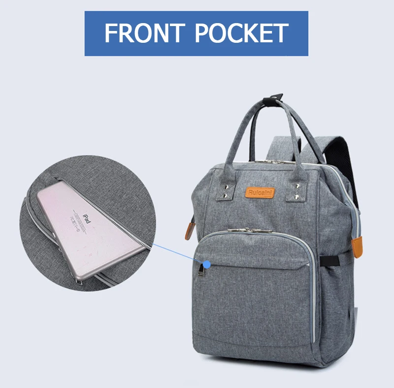 Diaper Bag and Insulation Bags Fashion Maternity Mummy Backpack Nappy Changing Organizer Waterproof Baby Care Bags (7)
