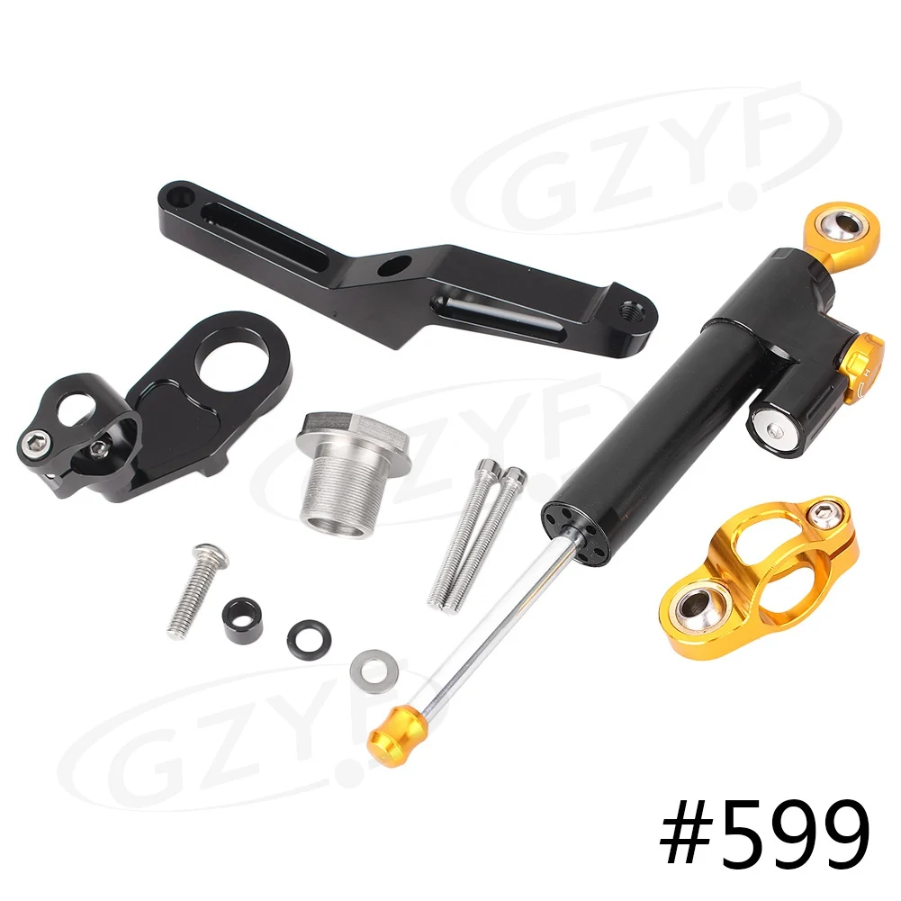 Buy CNC Steering Damper Stabilizer w/ Bracket Set