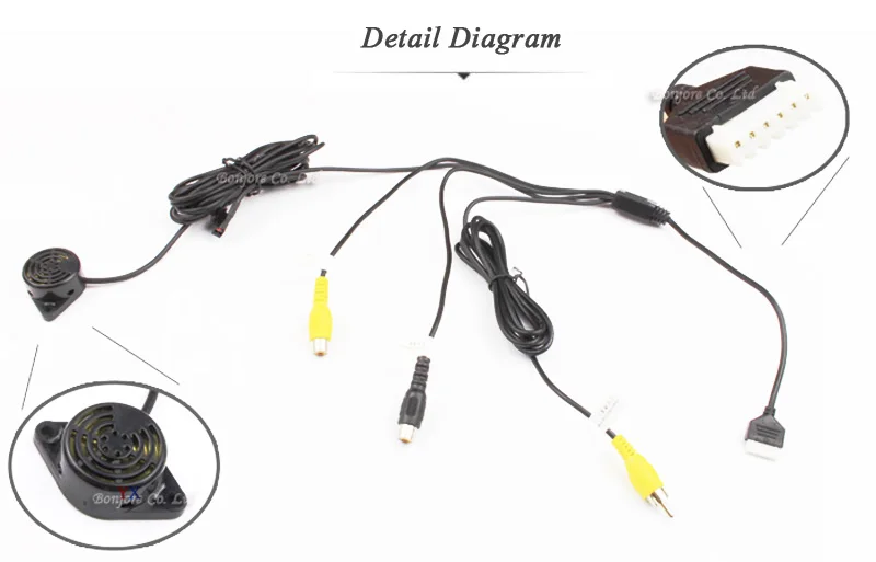 Sensores, Buzzer Alarm Sound with Camera, Front and Rear Dual View