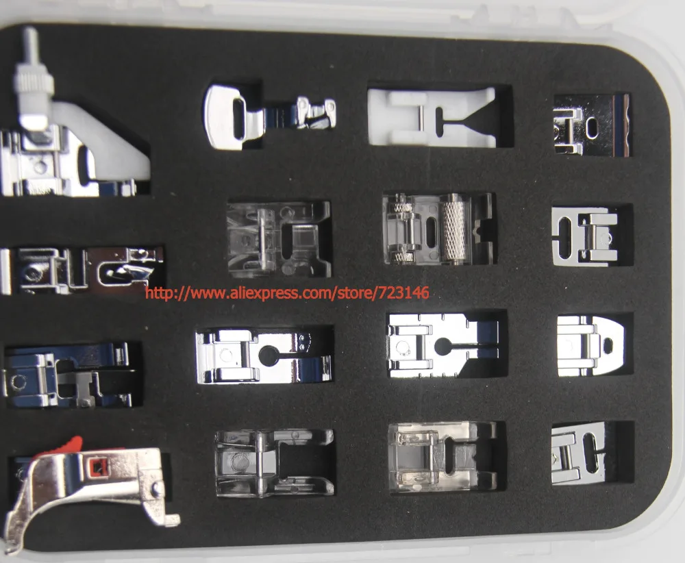16PCS Multifunctional kit Presser Foot Feet Domestic Sewing Machine Part Accessories for BERNINA Artista,Activa,Aurora,Virtuosa