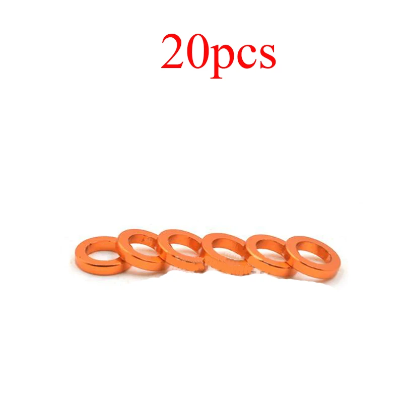 20PCS M3x5x1.0mm Aluminium Alloy Flat Gasket Washer Shim for RC Drone Aircraft Airplane Model Parts Accessories | Игрушки и хобби