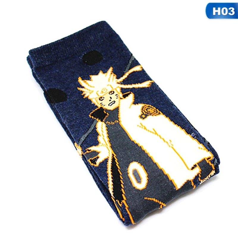 Anime Cartoon Naruto Peripheral Adult Socks Personality Cosplay Prop Accessories Socks Men And Women Mid Tube Socks - Цвет: 3