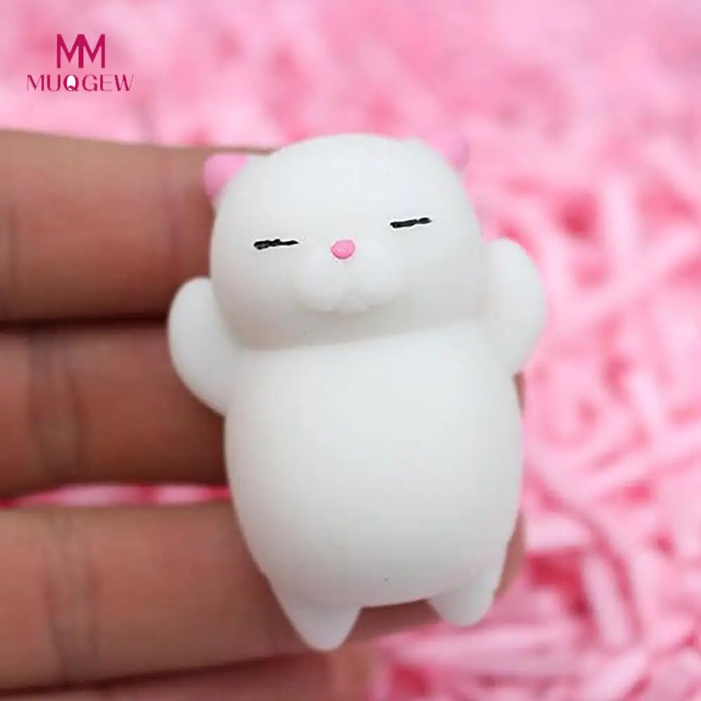 

Cute Mochi Cat Squeeze Healing Fun Kids Kawaii Toy Stress Reliever Decor Langzaam Stijgende Stress Reliever Speelgoed Toys