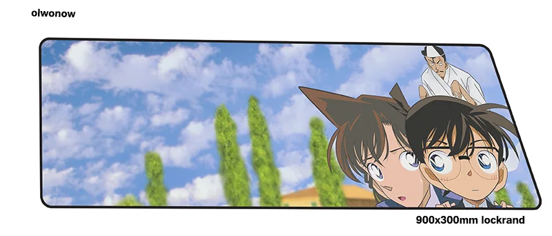 Detective Conan коврик для мыши 900x300x3 мм Бестселлер коврики для мыши лучший игровой коврик для мыши геймер большой коврик для мыши s Клавиатура ПК pad