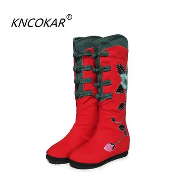 

2017 hot sales high quality boots national wind restoring ancient ways is embroidered shoes embroidered boots size 35 - 40