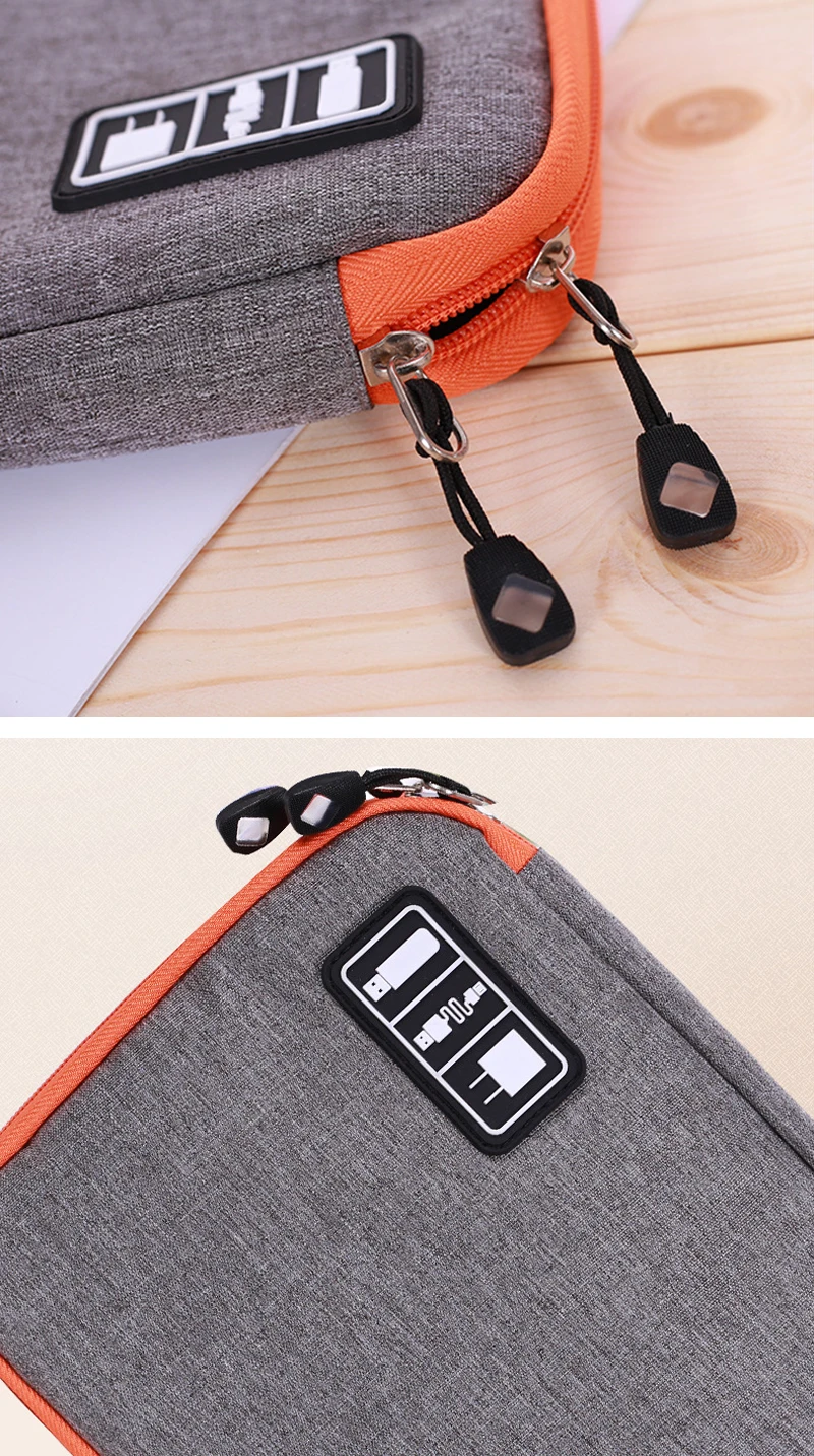 1 слой сумка для хранения кабеля для путешествий портативный органайзер чехол USB шнуры цифровые аксессуары телефон наушники ручка коробка комплект