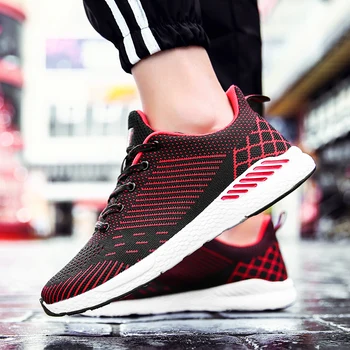 

Brand Men Shoes Fashion Lightweight Comfortable Sneakers Adult Breathable Casual Shoes Masculinos Increase Size 67 Six Colors