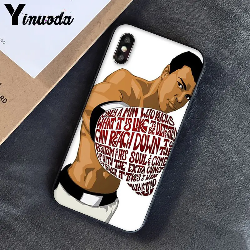 Yinuoda Muhammad Ali бокс Чемпион Новинка чехол для телефона Fundas чехол для iPhone 8 7 6 6S 6Plus X XS MAX 5 5S SE XR Fundas Capa