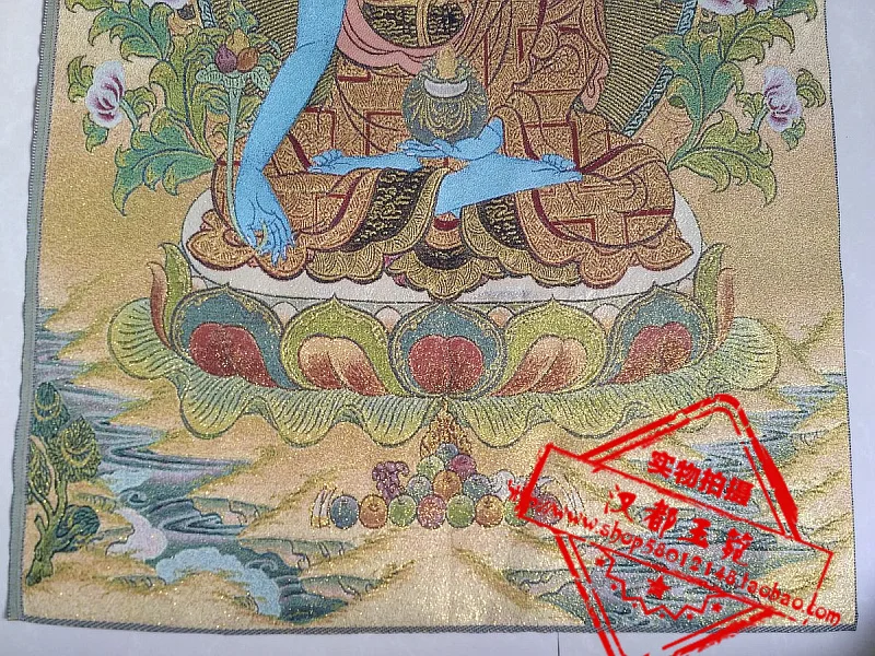 36 дюймов тибетская шелковая вышивка непальская буддийская медицина Tangka картины тхангка семейная настенная роспись