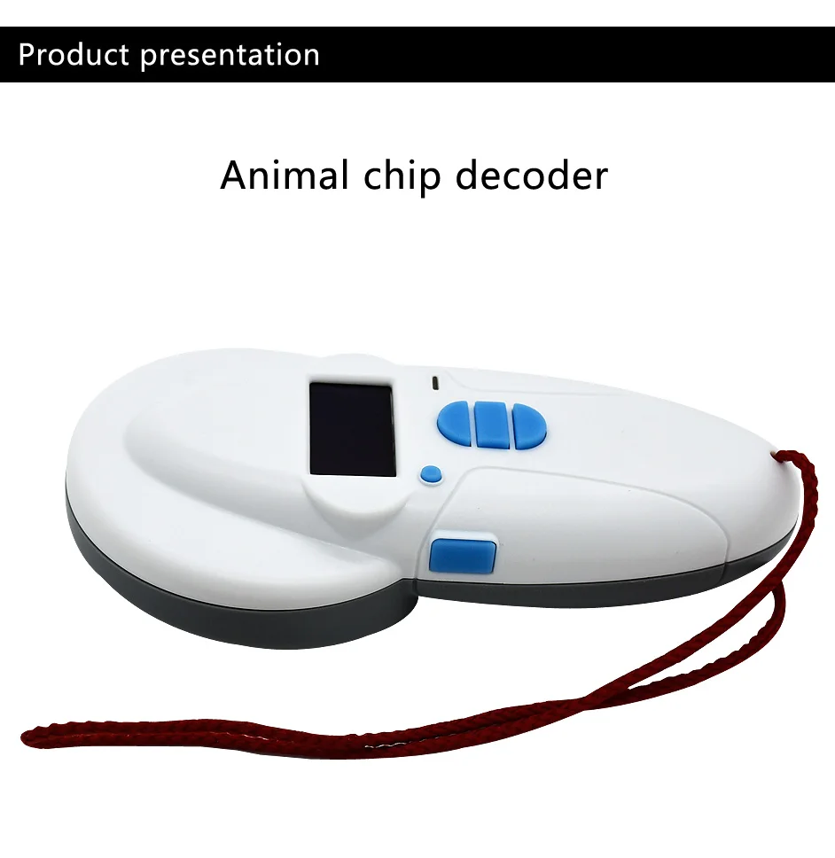  Bluetooth animal chip escáner USB FDX-B ID64 oreja etiqueta pequeña mini RFID mascotas chip escáner