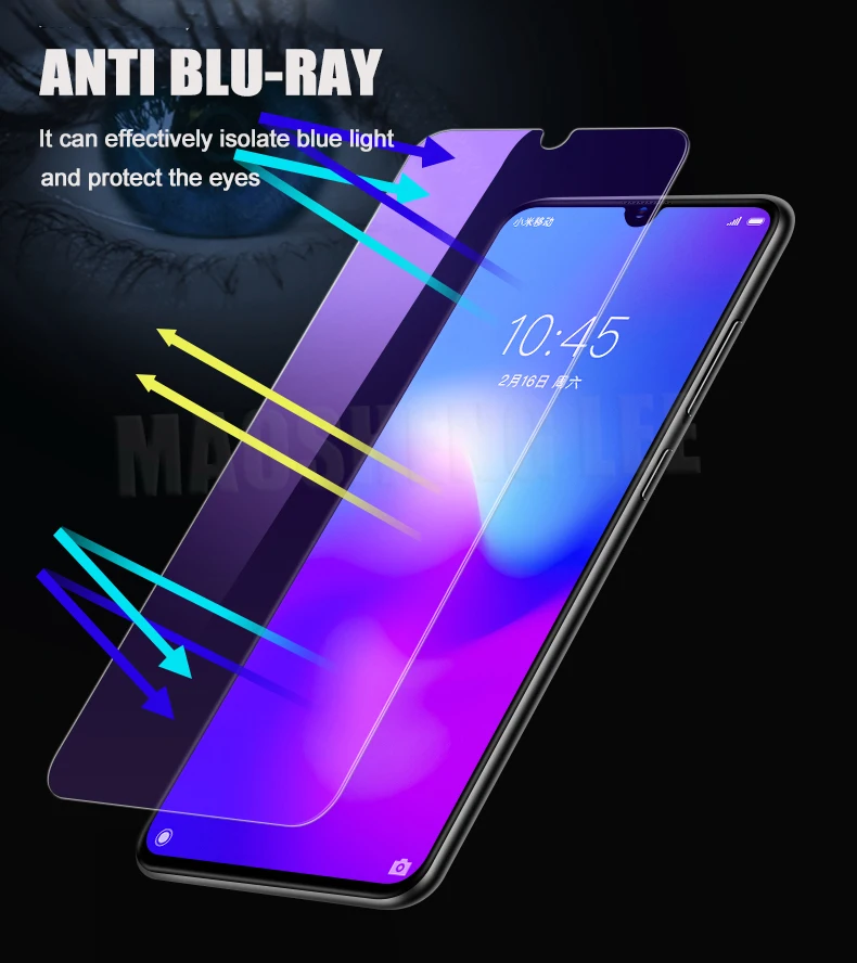 2Pcs/lot Tempered Glass For Xiaomi Mi 9 SE mi9 Glass Screen Protector Anti Blu-ray Glass For Xiaomi mi 9 se Protective film