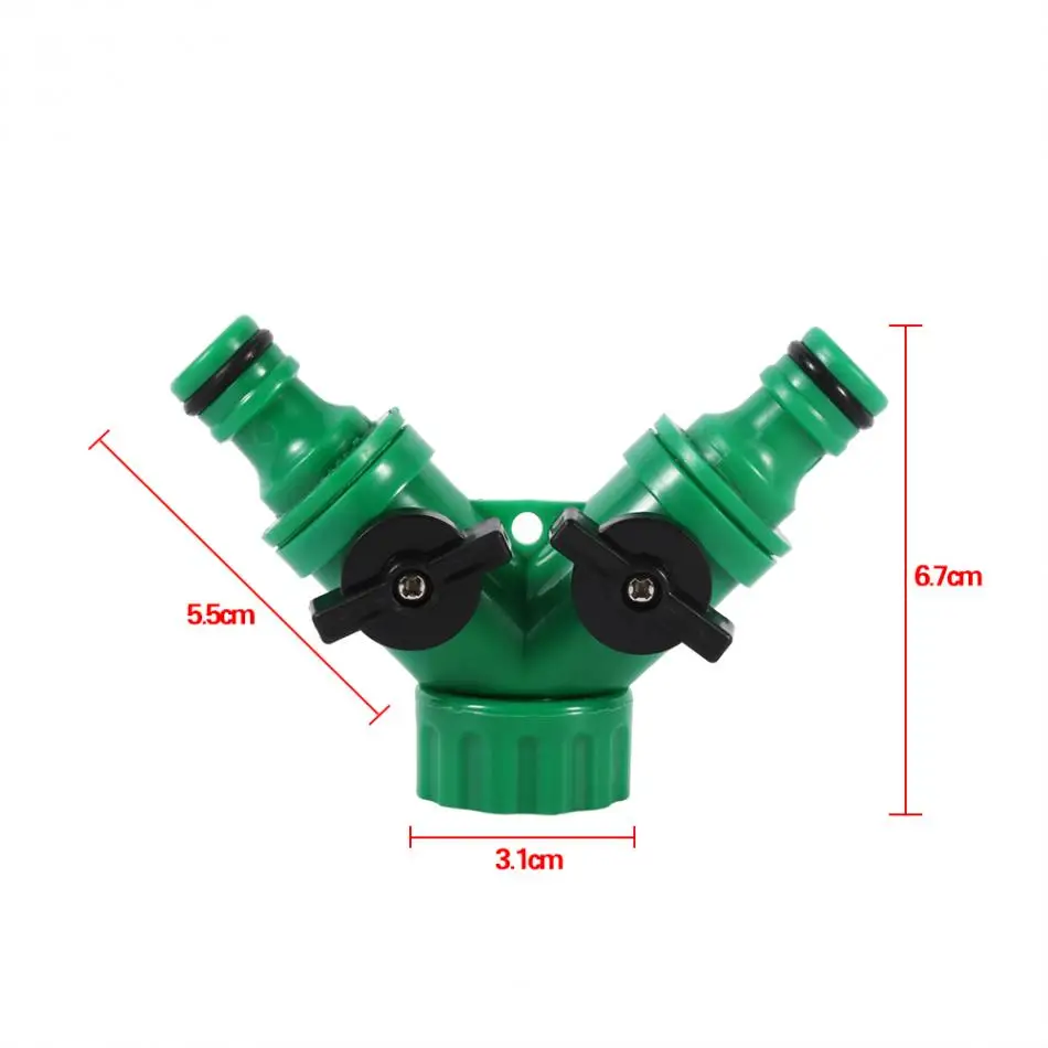 2-3/4 дюйма тройник распределительное устройство поливного шланга адаптер Y разъем адаптера переменного тока выключатель сад полив капельного орошения 3/" трубный фитинг