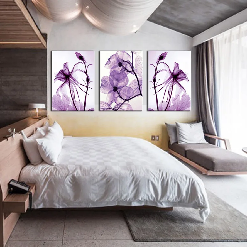 Combined-3-Pcs-set-New-Purple-Flower-Wall-Art-Painting-Prints-On-Canvas-Abstract-Flower-Veins (2)