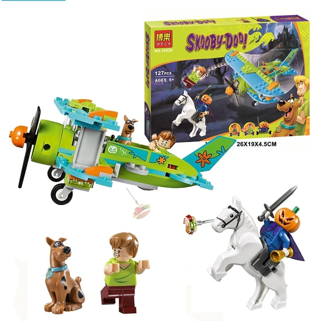 Bela 10429 Scooby Doo Mystery Plane Adventures Building Block Set Shaggy Headless Horseman Figure Compatible with Lego Toy _ AliExpress