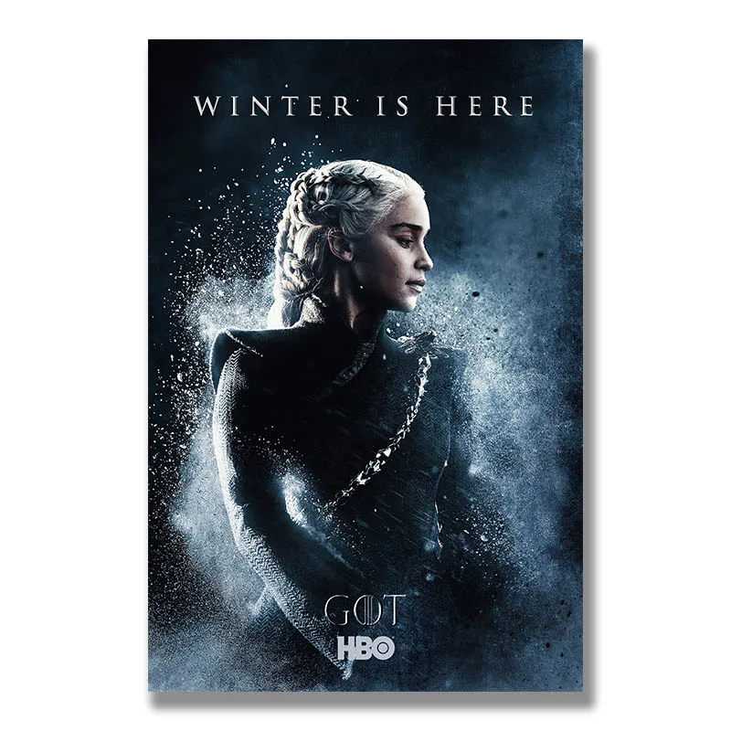 

Game of Thrones 8 Poster Wall Art Canvas Print Painting 30x45 60x90cm Decoration Picture Wallpaper Living Room Decor Daenerys