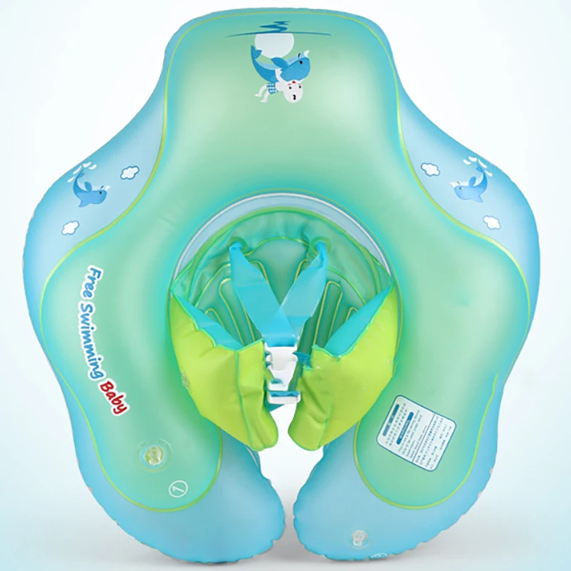  Baby Inflatable Swimming Ring Pool Accessories 0-3 Years Soft Anti-turn Loop Float Bathing Kids Dou