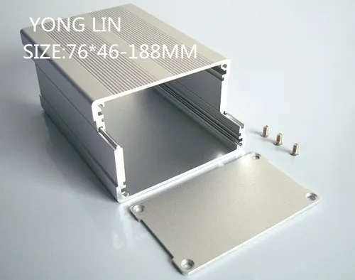 2 шт DIY алюминиевые корпуса или Алюминий корпус для печатных плат/Алюминий box76 * 46-188