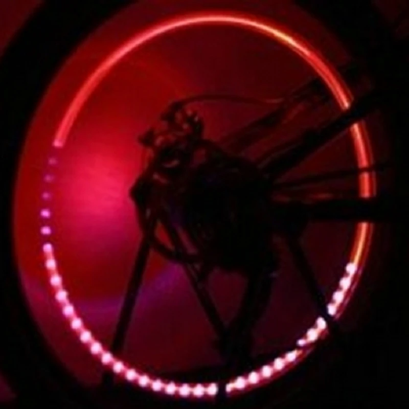

2019 New Arroval Auto Accessories Bike Supplies Neon Blue Strobe LED Tire Valve Caps Lights With Motion Sensors