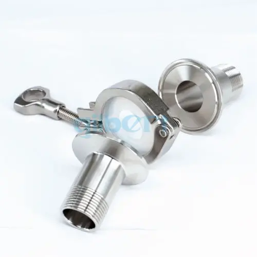 Набор тройных зажимов 1/2 &quotBSPT Male x 1 5&quot SUS304 нержавеющая сталь санитарный фитинг