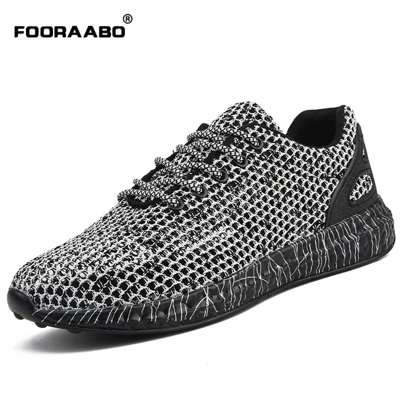 2019 Mens Sneakers Casual Men Summer Cool Shoes Breathable Spring Zapatillas Hombre Fashion Lace Up Black Shoes Male Footwear