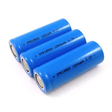10 шт. 3,2 В 18500 Lifepo4 батарея 18490 перезаряжаемая литий-ионная батарея 1200 мАч для камеры и Солнечный СВЕТОДИОДНЫЙ светильник