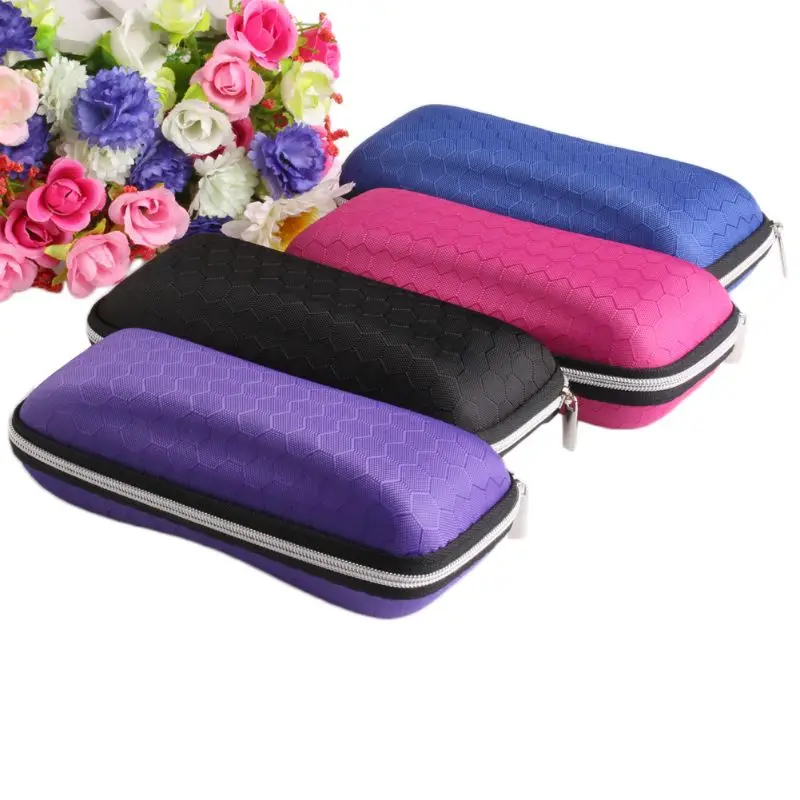 

Protable Rectangle Zipper Sunglasses Hard Eye Glasses Case Eyewear Protector Box