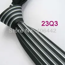YIBEI coahella галстуки мужские Узкие галстуки галстук новое поступление черный с серебряными полосками тканый галстук, жаккардовый тонкий галстук для мужчин