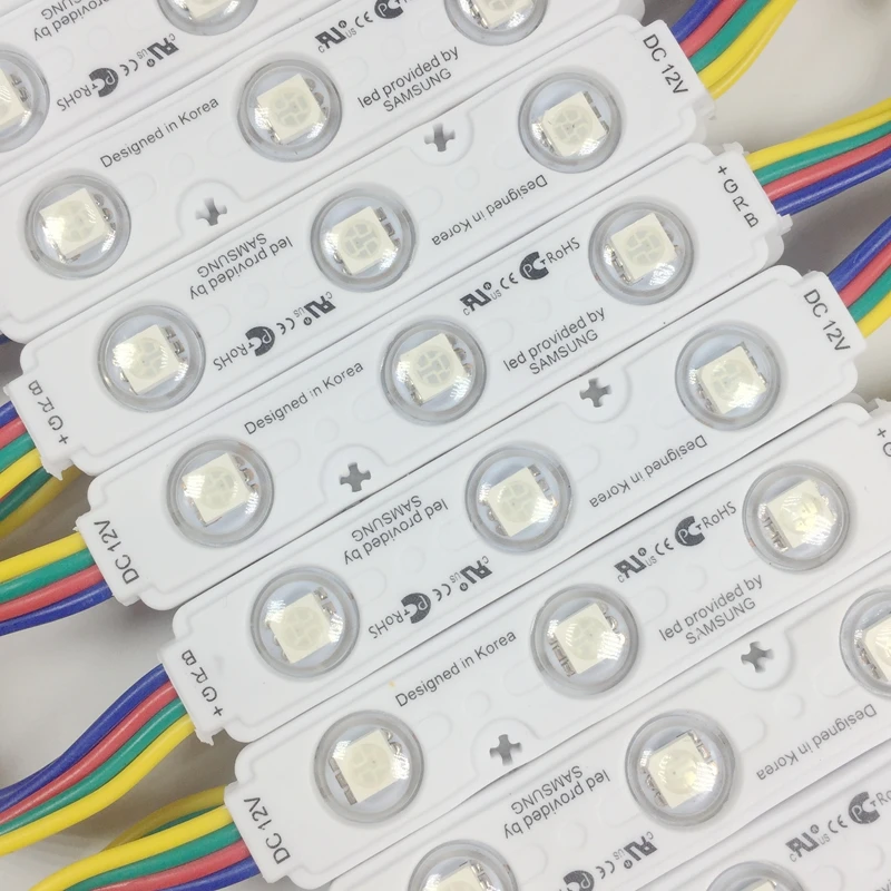 1000 шт. 1 5 Вт DC12V 5050 RGB светодиодный модуль водонепроницаемый IP65 светодиодные