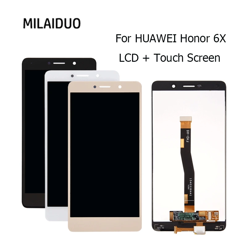 ЖК дисплей для Huawei Honor 6X LCD BLN L24 AL10 L21 сенсорный экран дигитайзер сборка Замена 5