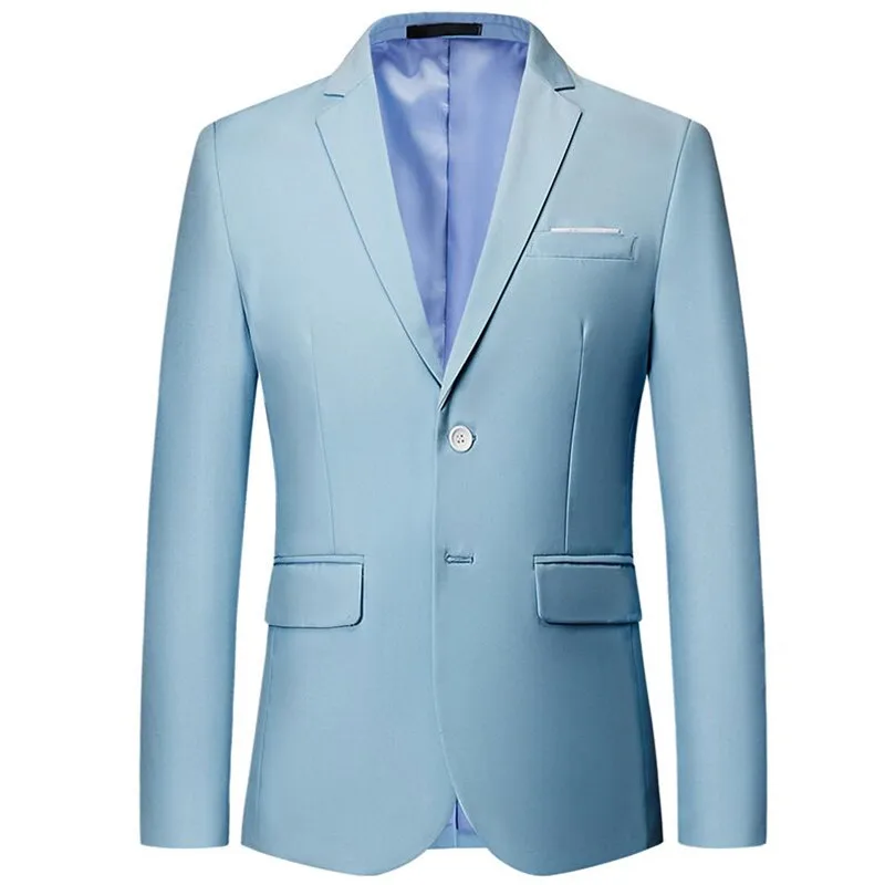 

2019 Mens Fashion Brand Blazer British's Style Casual Slim Fit Suit Jacket Male Blazers Men Coat Terno Masculino Plus Size 5XL