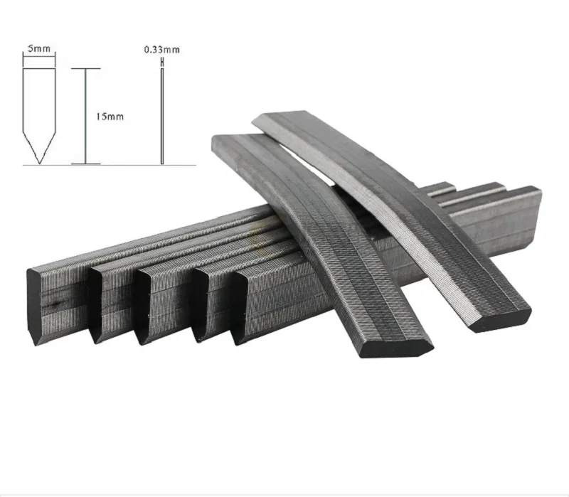 10000 шт./кор. HM515 пистолет гвоздей степлер ручной рамки металлическая задняя пластина фиксированной шпильки, треугольная семена дыни для ногтей