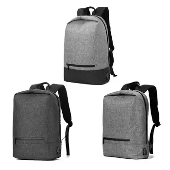 

Men Anti-theft Backpack Laptop School Bag Casual Daypack USB Charging Port
