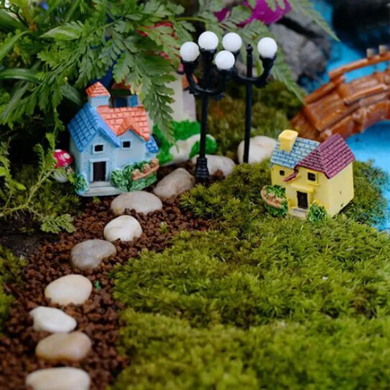 BESTOYARD 4 шт. Миниатюрный Кукольный дом бонсай ремесло садовые полимерные пейзаж DIY Декор виллы