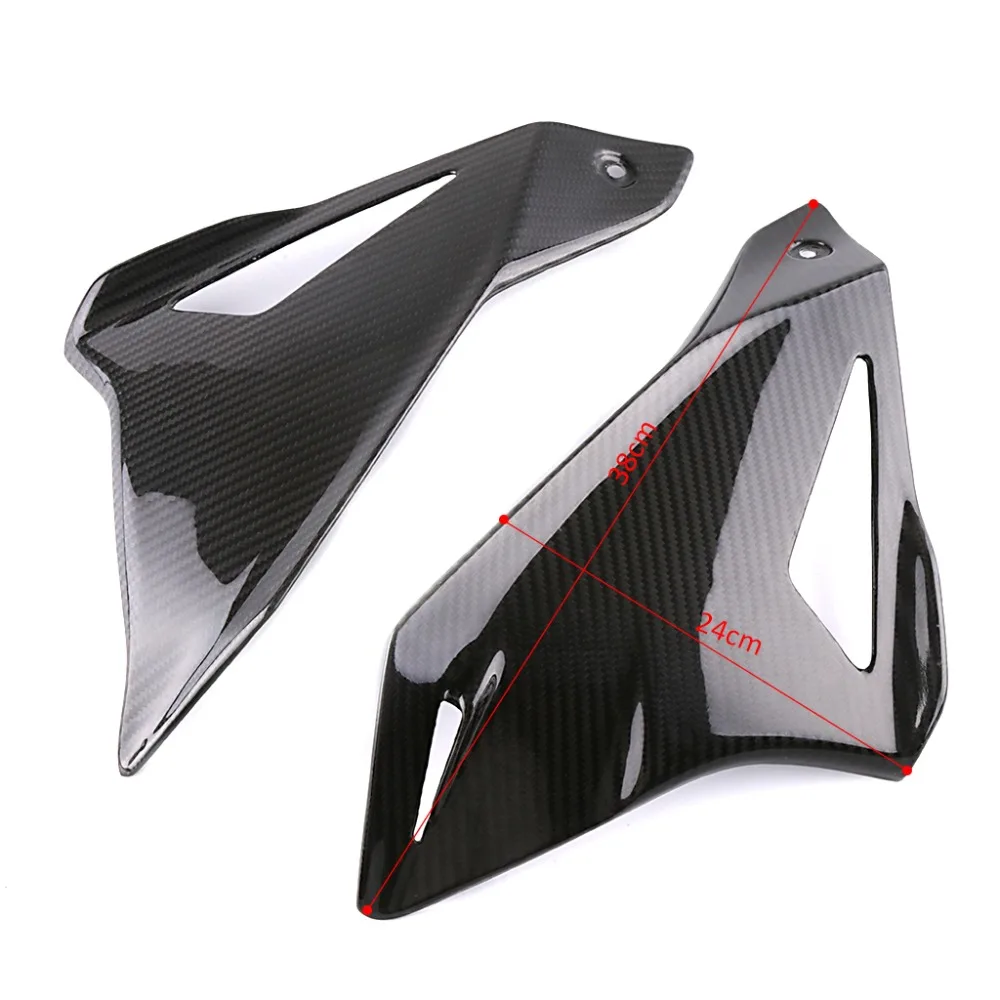 SMOK Motorcycle Carbon Fiber Left Right Frame Fairing Panel Kits Guard Cover For Yamaha MT10 MT 10 MT-10
