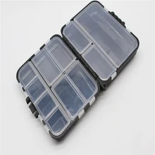 12 отделения для хранения, коробка, рыболовная приманка, блесна, коробка для снастей, небольшой ящик для принадлежностей, квадратный рыболовный крючок, пластиковая коробка