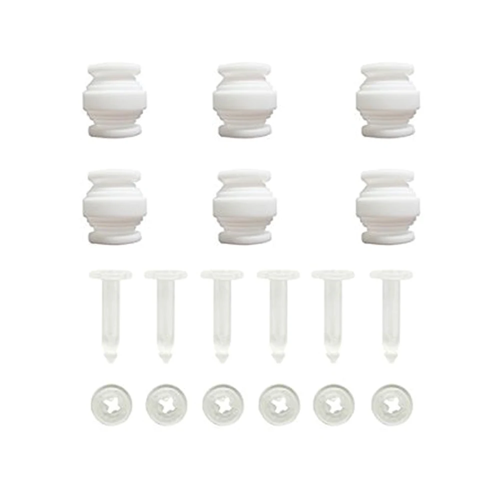 Gros plan sur les broches anti-chute et les boules anti-vibration du kit pour Phantom 3/2