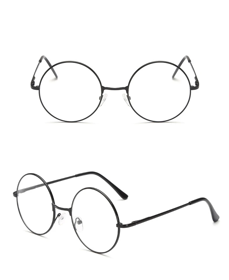 Винтажные круглые очки, очки, модные женские прозрачные оптические оправы для глаз, оправа для очков в консервативном стиле, поддельные очки CA-96 - Цвет оправы: 1