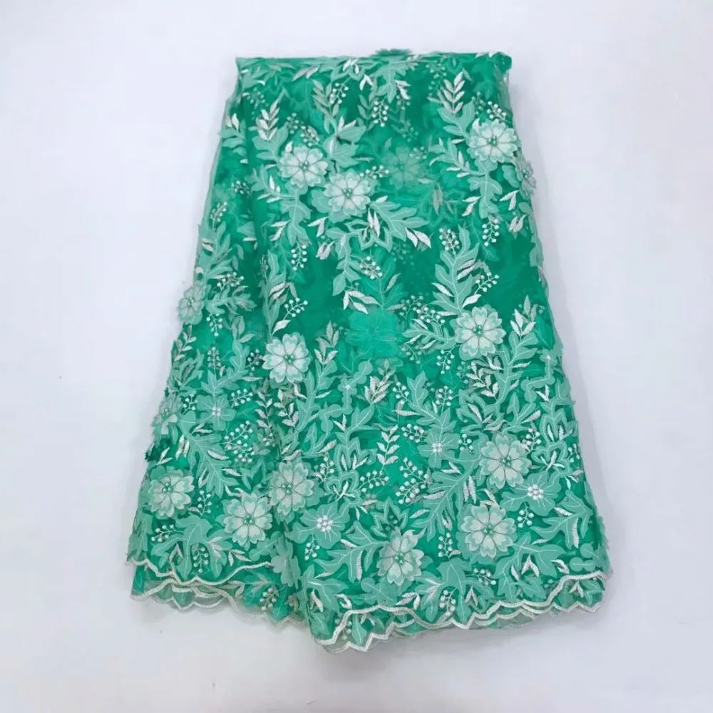 

African Lace Fabric 2018 High Quality Swiss Voile Lace Embroidery Fabric With 3d Flower French Lace Fabric Lilac Color