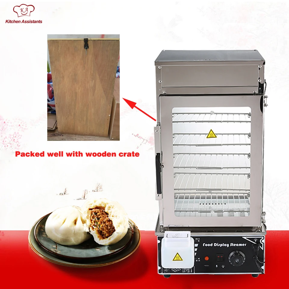 KA500L 110V 220V electric stainless steel surrounded toughened glass commerical bun steamer bread steamer bread maker KA500L 110V 220V electric stainless steel surrounded toughened glass commerical bun steamer bread steamer bread maker